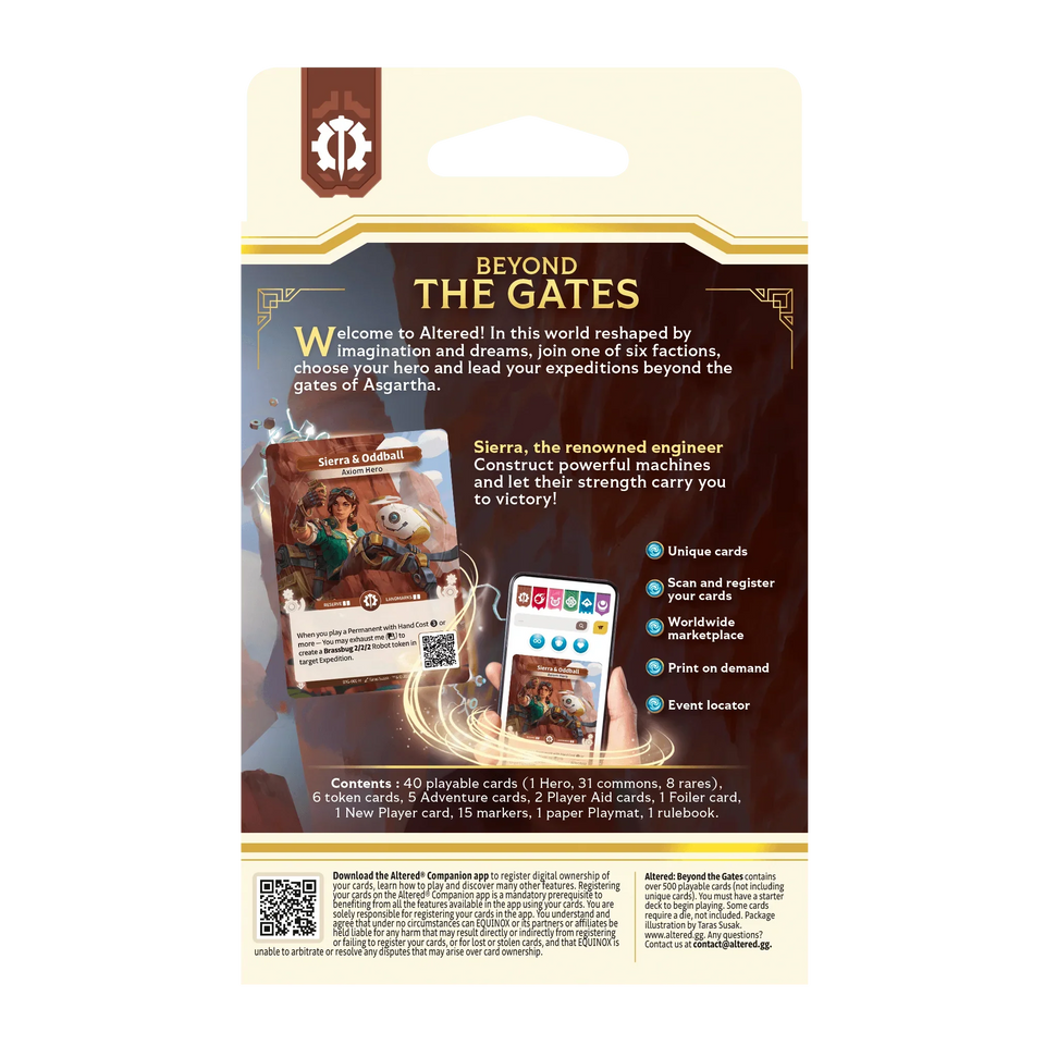 Altered TCG - Beyond The Gates - Starter Deck - Axiom