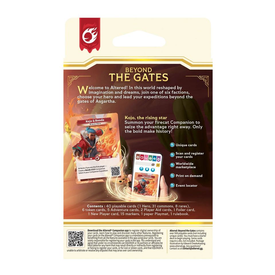 Altered TCG - Beyond The Gates - Starter Deck - Bravos