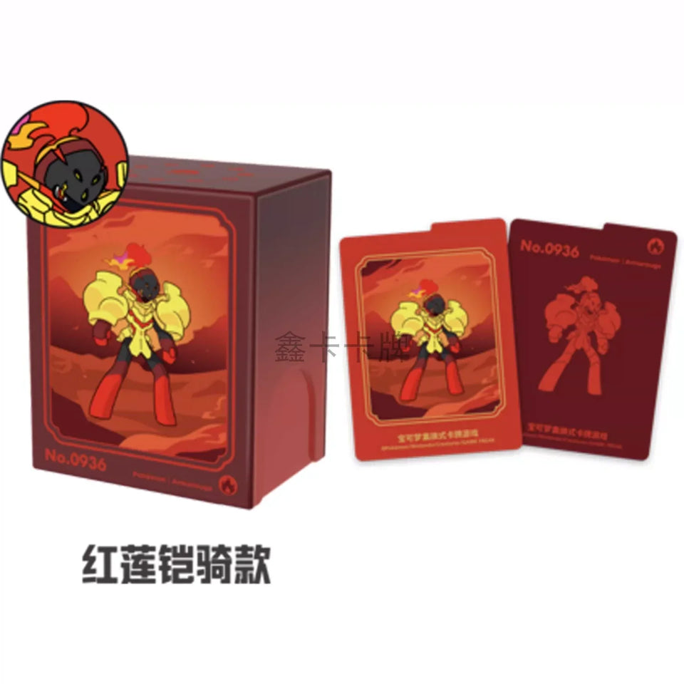 100%Original Pokemon PTCG Scarlet&Violet Metal Card Storage Box Collected 151 Trading Simplified Chinese Collectible Toy Gifts