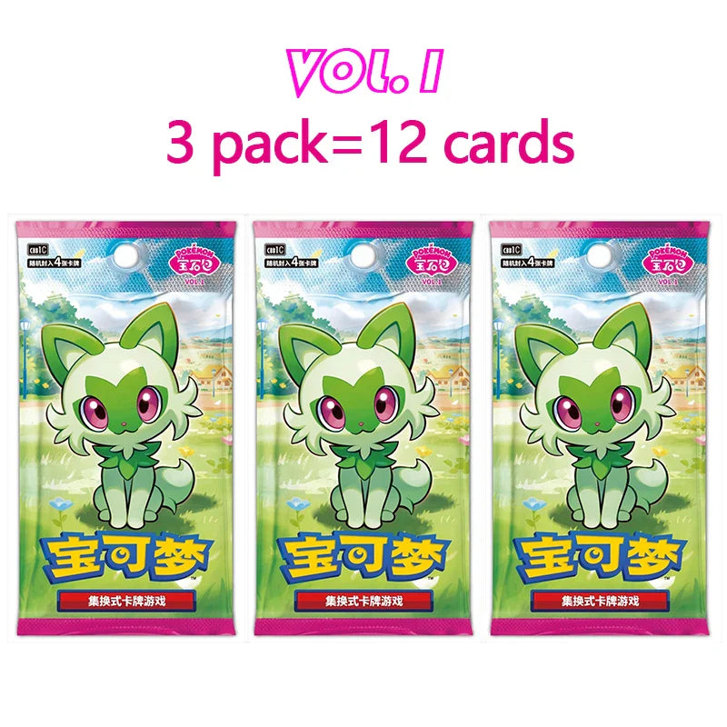 Original Pokemon Cards Collected 151 Gem Vol.1 Vol.2 Scarlet and Violet Trading PTCG Bag Box Deck Ibrahimovic Pikachu Card Gift