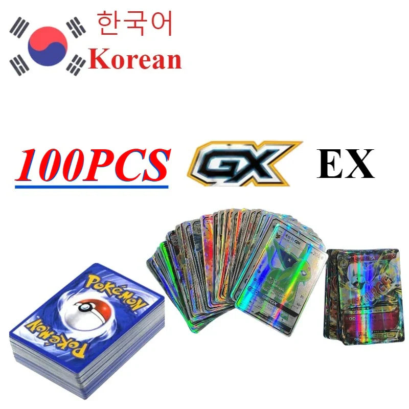 Pokemons French/English/German/Korean/Spanish Cards Pokemons Card GX VMax VMAX  V TT Pikachu Anime Battle Collect Cards Gift