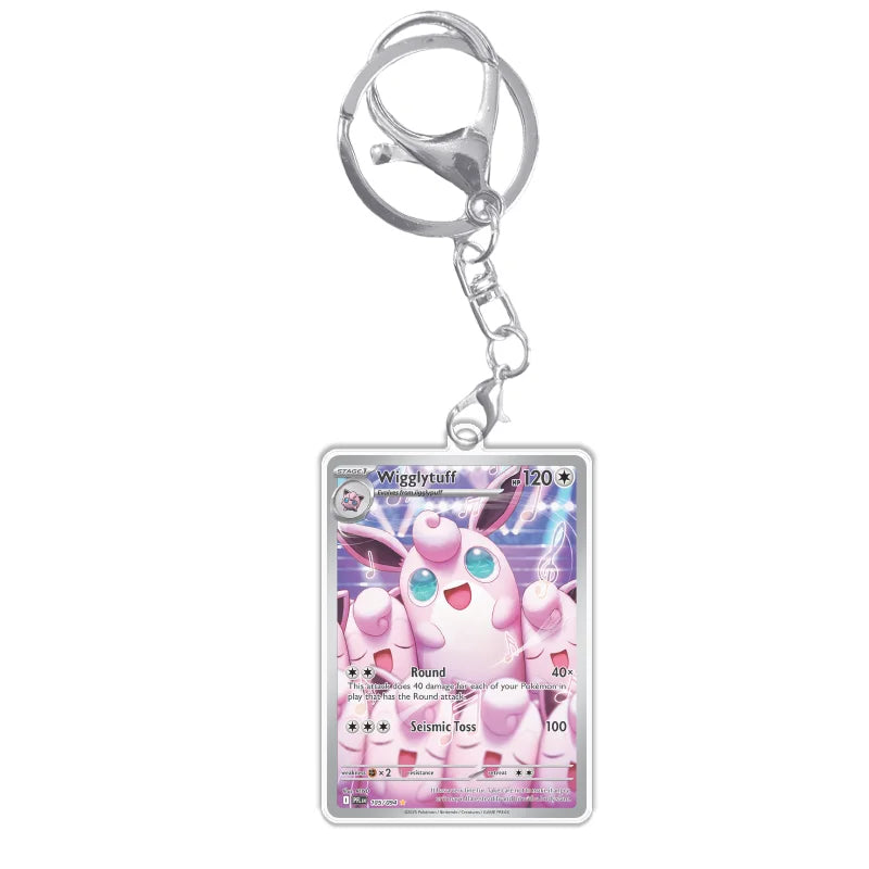 Keychain Card For Pokemon Mega Charizard Meowth Dawn M2 Phantasmal Flames Anime Game Self Made Acrylic Gift Pendant Decoration