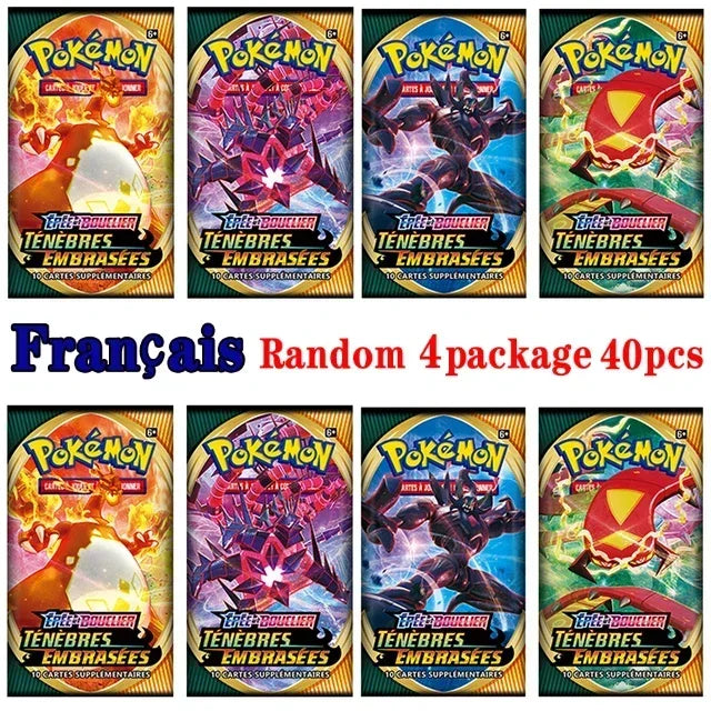 4 Pack Pokemon Cards 151 Team up Sun & Moon Thunder English Trading Card Game Evolutions Booster Collectible Kids Toys Gifts