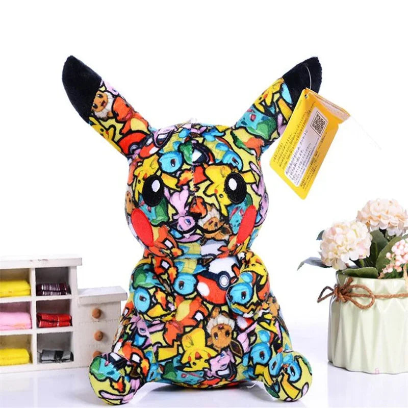 **Hot Sale 4Styles New Pokemon Plush Toy Bulbasaur Charmander Squirtle Pikachu Cute Cartoon Anime Figure Stuffed Doll Kids Gifts
