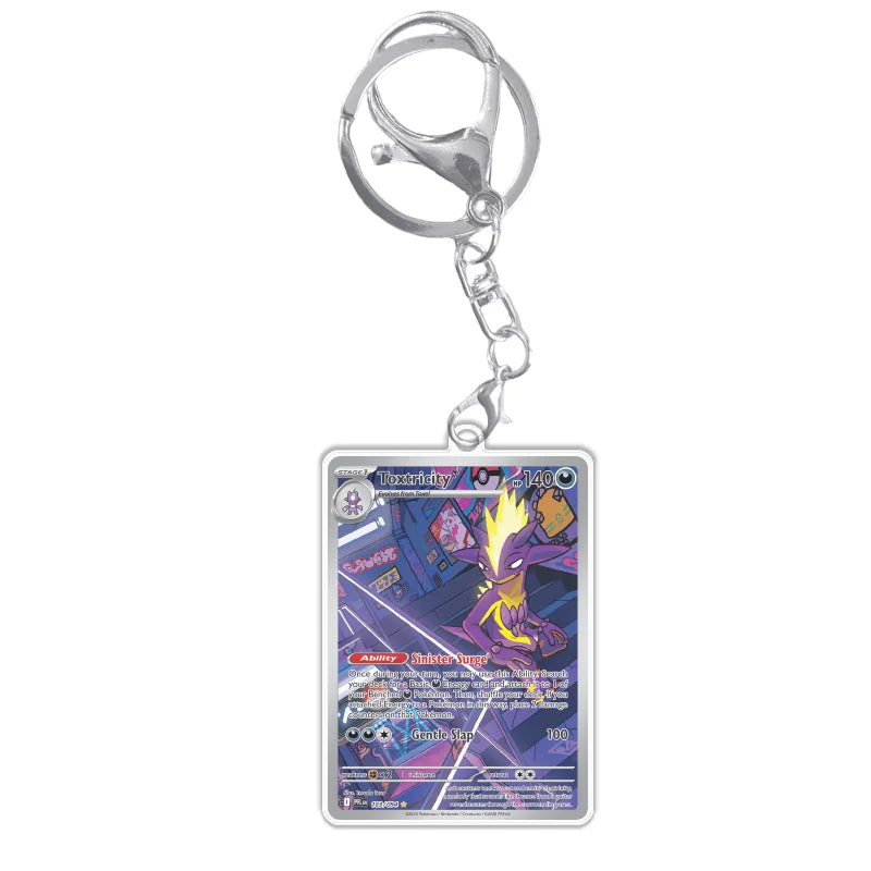 Keychain Card For Pokemon Mega Charizard Meowth Dawn M2 Phantasmal Flames Anime Game Self Made Acrylic Gift Pendant Decoration