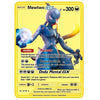 Pokemon English Metal Card Anime Pikachu Charizard Mewtwo Blastoise  Vmax Shiny Letters Game Collection Card Kids Toy Gifts