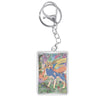 Keychain Card For Pokemon Mega Charizard Meowth Dawn M2 Phantasmal Flames Anime Game Self Made Acrylic Gift Pendant Decoration