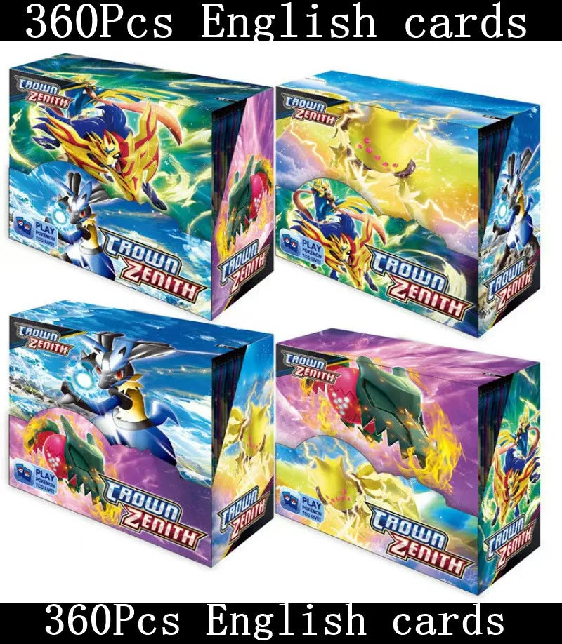 360 Pcs/Set Spanish English French Pokemon Card Brilliant Stars 151 Prismatic Evolutions PALDEAN FATES  Booster Battle Card