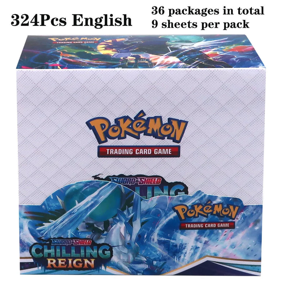 324Pcs/box Pokemon TCG: Shining Fates Booster Box Collectible Trading Pokemon Card Game Child Gift Board game Surging Prismatic