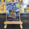 Van Gogh Museum Pokemon Cards PTCG Anime Pikachu Mew Charizard Eevee RARE Self Made Single Cards Classic Game Anime Cards Gift