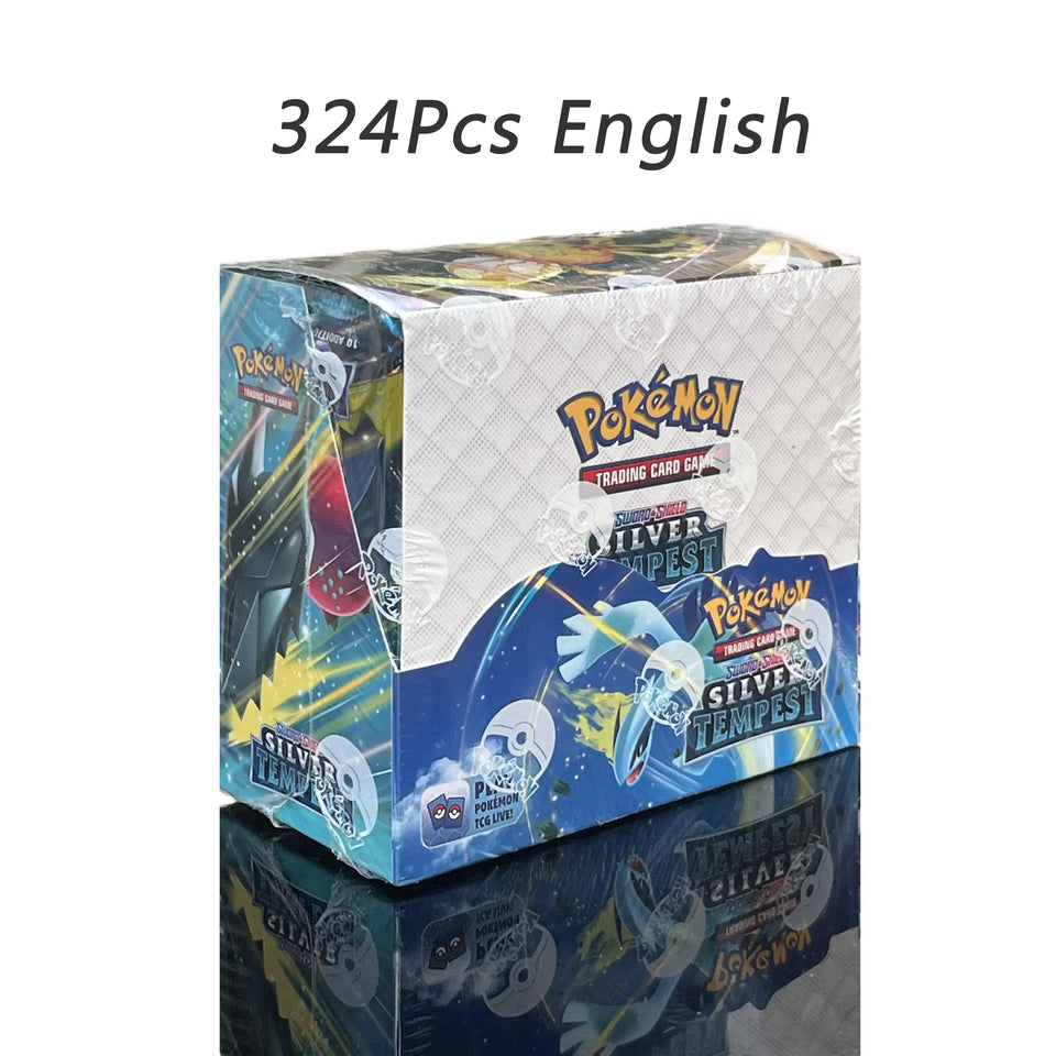 324/360Pcs English Pokemon TCG:Scarlet Violet Obsidian Flames Shining Fates Booster Box Pokemon Card 36 Pack Box Collection Card