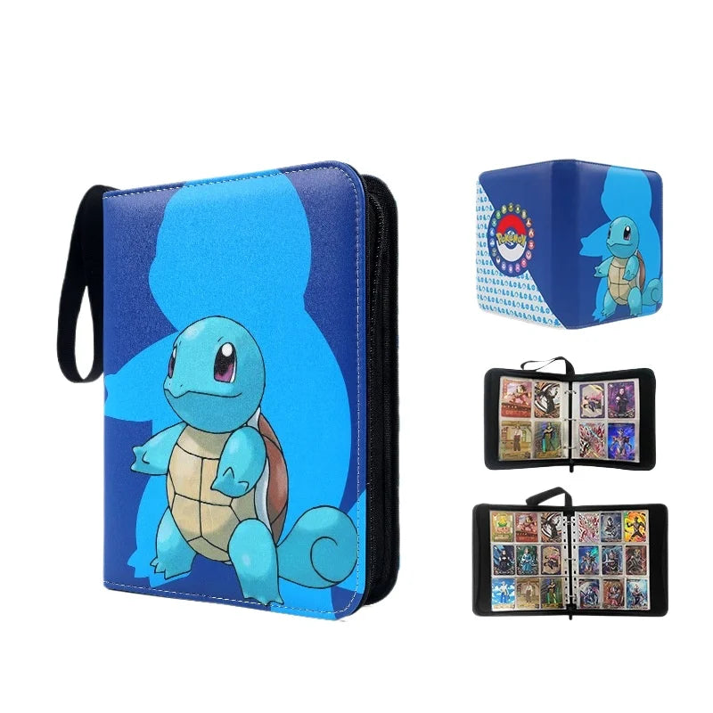 Pokemon Card Anime Figure Card Storage Bag Photo Album Collect Album Loose Leaf Pu Zipper Game King Fans Pikachu Card Pack Toys
