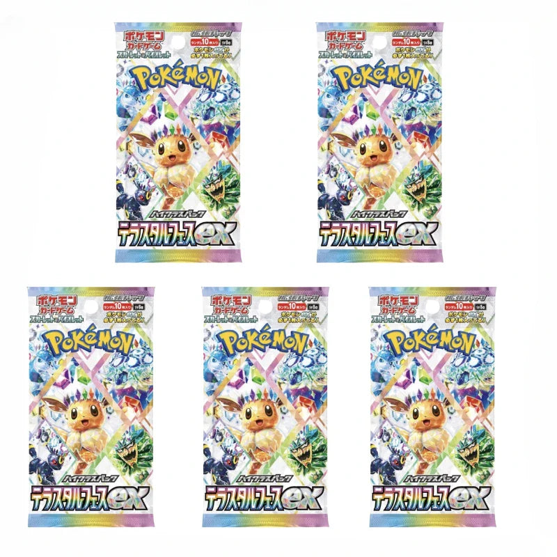 100%Original Pokemon SV8A Booster Pack Trading Anime Card PTCG Japanese Version Collection Cards Single Pack Toy Birthday Gifts