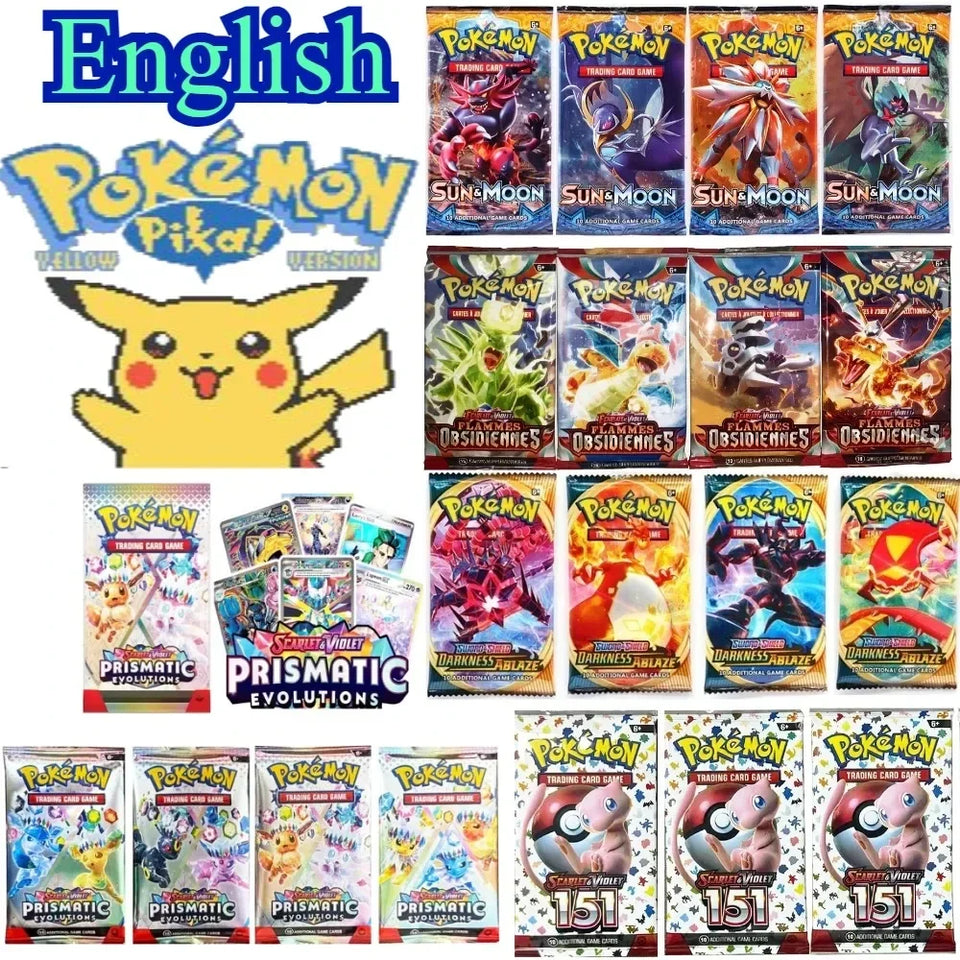 40/360Pcs Box Pokemon Card Scarlet & Violet Prismatic Evolutions English Booster Battle Carte Trading Collection Cards game card