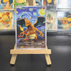 Van Gogh Museum Pokemon Cards PTCG Anime Pikachu Mew Charizard Eevee RARE Self Made Single Cards Classic Game Anime Cards Gift