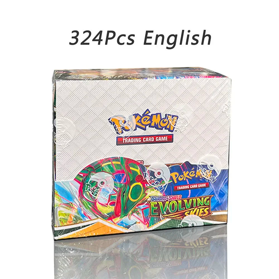 324/360Pcs English Version Pokemon TCG: Scarlet&Violet 151 Prismatic Evolutions Booster Box Pokemon Trade Card 36 Pack Box Gifts