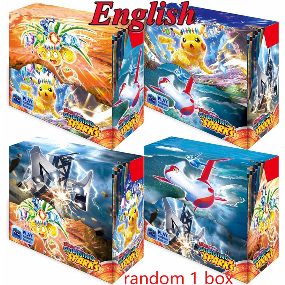 # English Spanish Franch Pokemon Cards Game MEGA EVOLUTION SCARLET&VIOLE 151 Prismatic Booster Battle Transaction Cards