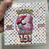 NEW 140pcs/Box Anime Pokemon Japan Version TCG Scarlet Violet 151 Classics Expansion Booster Box Pokemon Trade Card Kid Gifts