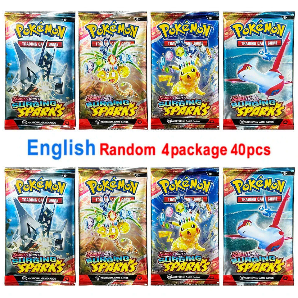 4 Pack Pokemon Cards 151 Team up Sun & Moon Thunder English Trading Card Game Evolutions Booster Collectible Kids Toys Gifts