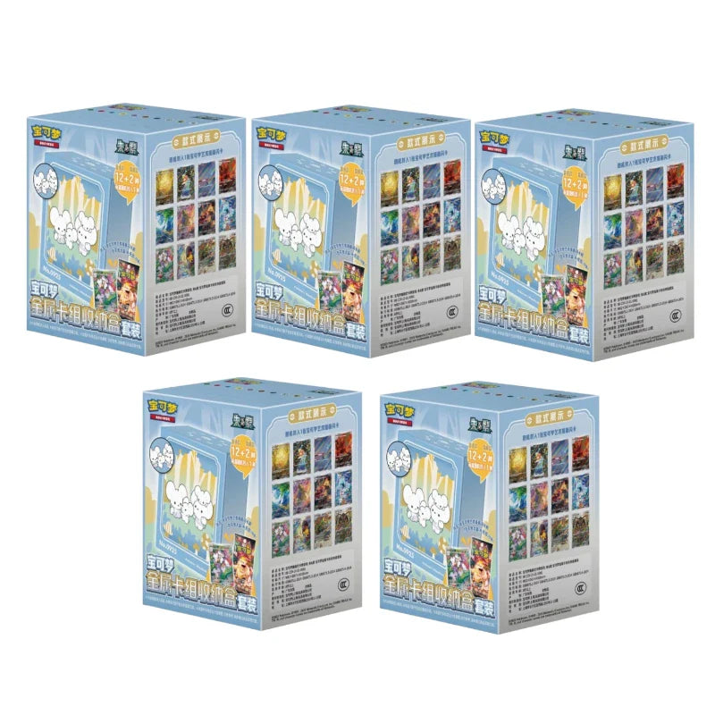 100%Original Pokemon PTCG Scarlet&Violet Metal Card Storage Box Collected 151 Trading Simplified Chinese Collectible Toy Gifts