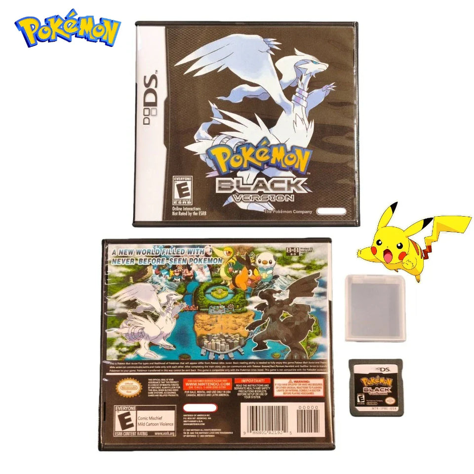 Pokemon Game Card Pocket Monster Single Card Box Game Game Cartridge Card Video Game for DS NDS 3DS 3DS NDSLHandheld Player