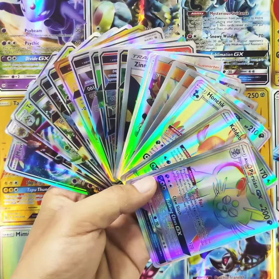 10-100Pcs New English French Spanish German Italian Portuguese Pokemon Cards Vmax GX Game Battle Card Collection Card Toys Gifts