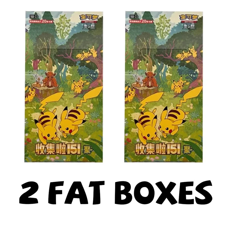 100% Genuine Pokemon PTCG Trading Cards Collected 151 Vol.4 Supplementary Pack 151 Gather Booster Box Set Collection Card Gifts