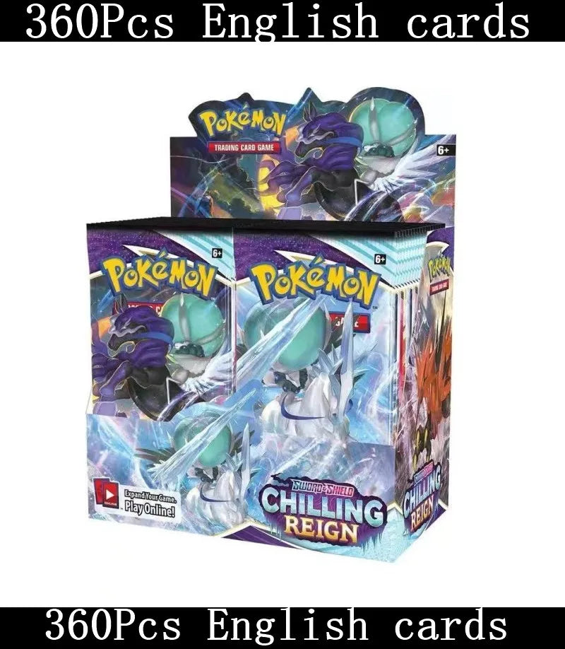 360 Pcs/Set Spanish English French Pokemon Card Brilliant Stars 151 Prismatic Evolutions PALDEAN FATES  Booster Battle Card