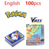 100Pcs New English French Spanish Pokemon Cards V GX VMAX TAG TEAM Game Battle Shining Card Collection Card Toys Gifts