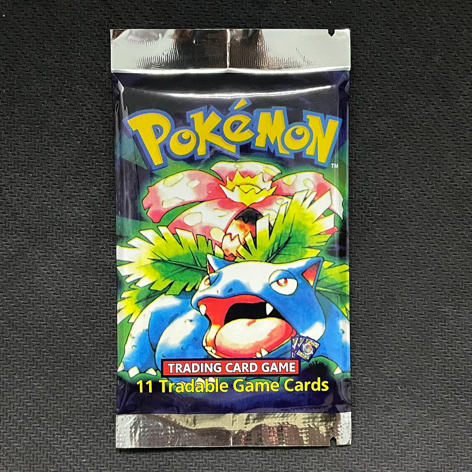 PTCG Cards English Booster Pack Art RARE THIN FONT Wrappers | Unlimited Ed. BASE SET Whole Box PKM DIY Card