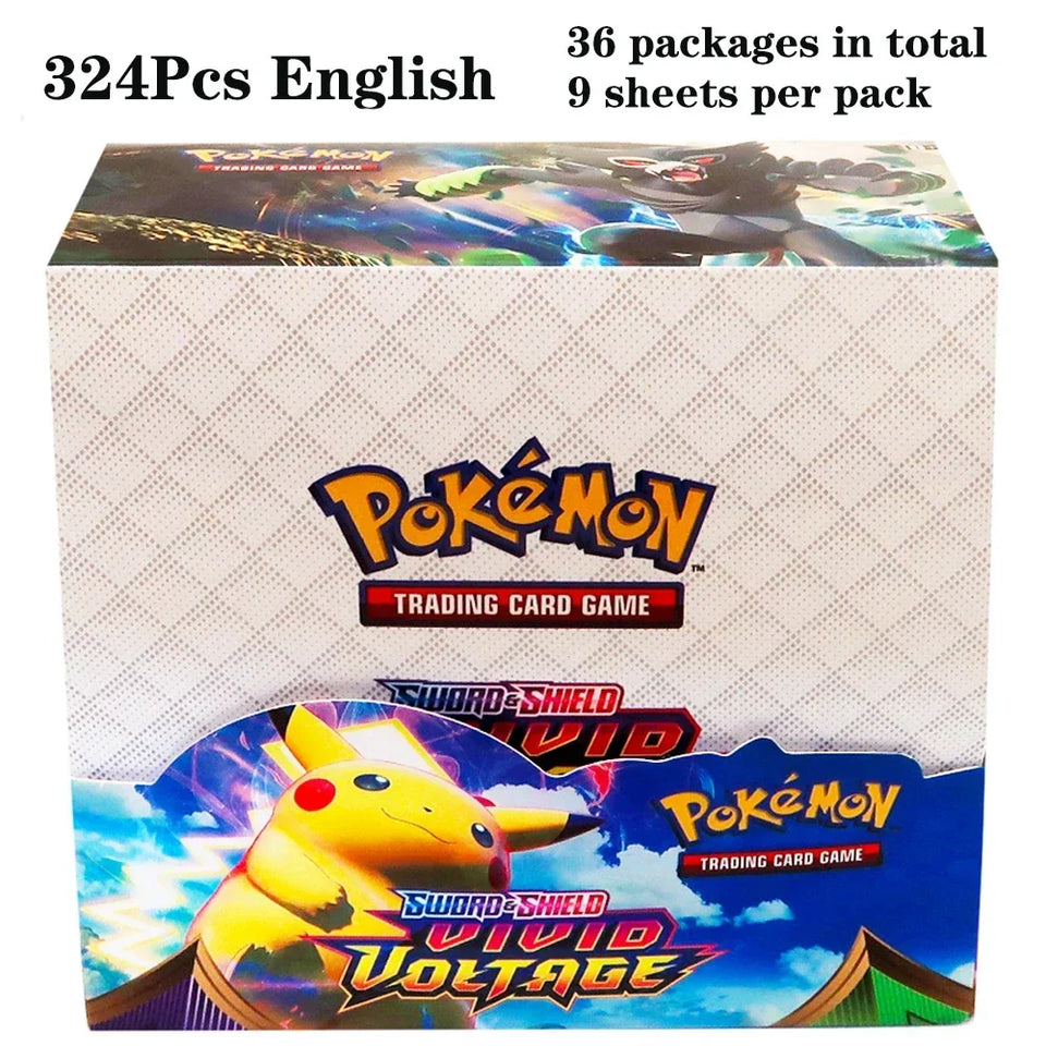 324Pcs Pokemon Cards TCG: Sun & Moon XY Evolutions Booster Box  Collectible Trading Pokemon Cards Game Board Game