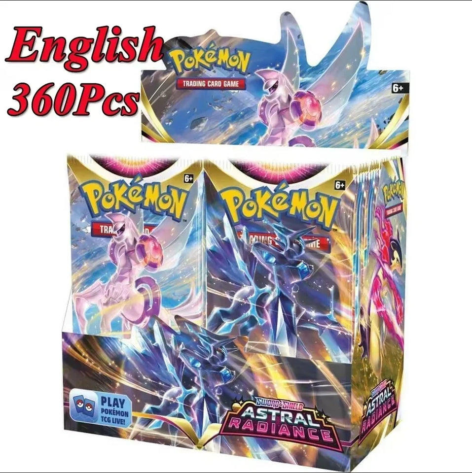 *360Pcs Pokemoned Destined Rivals Prismatic Evolutions Card Stellar Crown 151 Ultra Prism English Booster Battle Transaction Gif