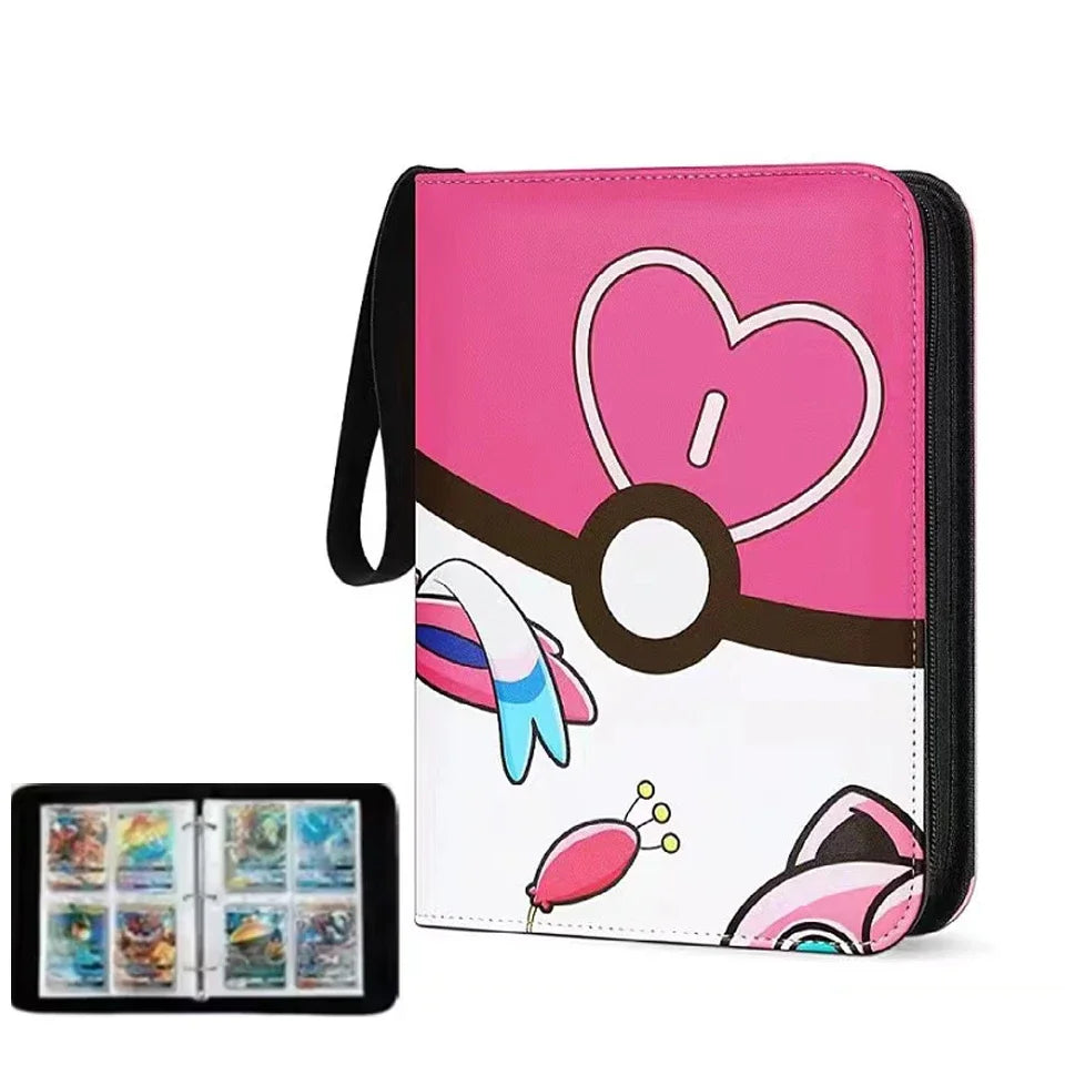 ***HOT SALE Anime 400PCS Card Binder Photocard PU Zipper Photo Album Carte Holder Kids Toys Collection Folder Letters Cards