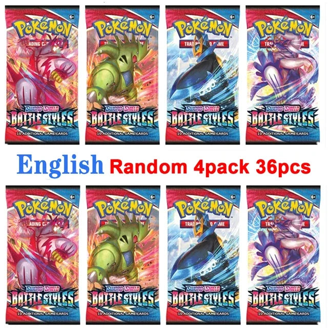 4 Pack Pokemon Cards 151 Team up Sun & Moon Thunder English Trading Card Game Evolutions Booster Collectible Kids Toys Gifts