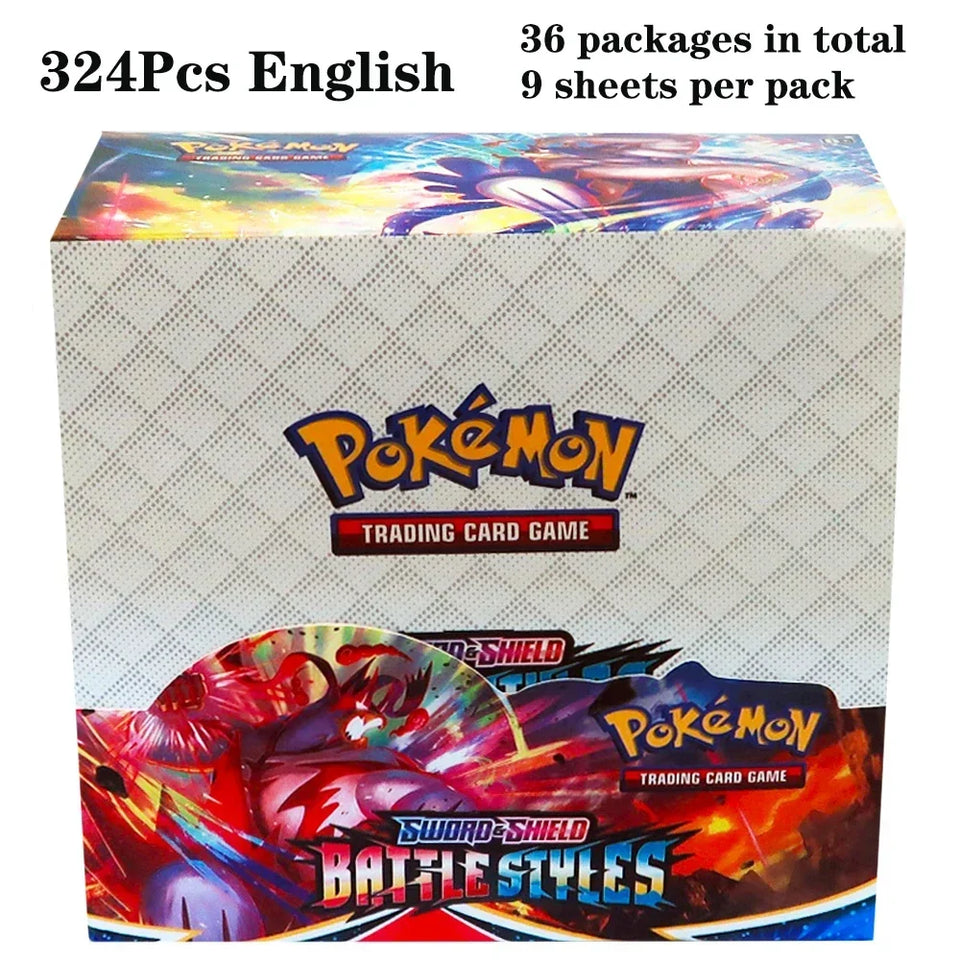 324Pcs/box Pokemon TCG: Shining Fates Booster Box Collectible Trading Pokemon Card Game Child Gift Board game Surging Prismatic