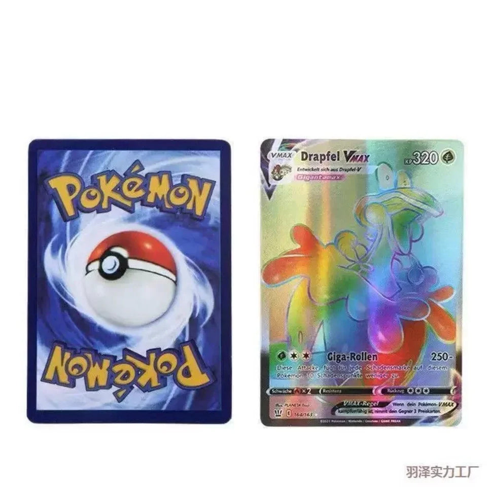 10-100Pcs New English French Spanish German Italian Portuguese Pokemon Cards Vmax GX Game Battle Card Collection Card Toys Gifts
