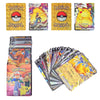 27-110Pcs Pokemon Gold Foil Card VMAX GX Cards English French Spanish German Pikachu Charizard Arceus Colour Pokémon Cards Gift