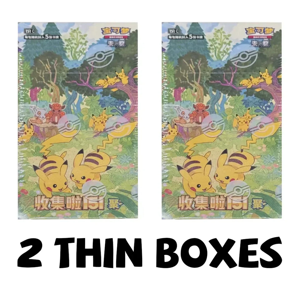 100% Genuine Pokemon PTCG Trading Cards Collected 151 Vol.4 Supplementary Pack 151 Gather Booster Box Set Collection Card Gifts