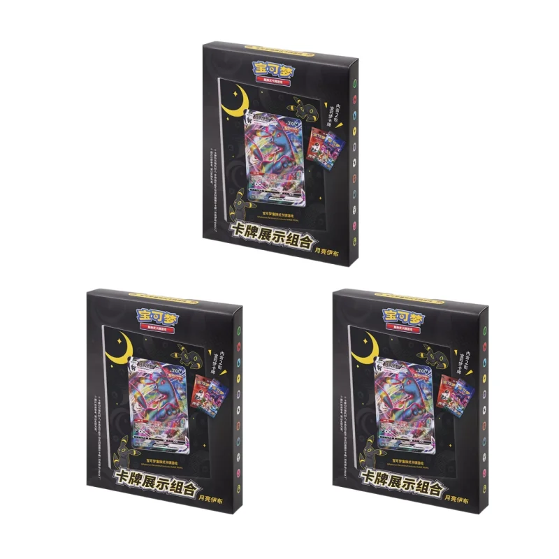 100% Original Pokemon Trading Card Game Ptcg Eevee Show photo frames Chinese version Gifts Box Desktop decoration Birthday Gifts