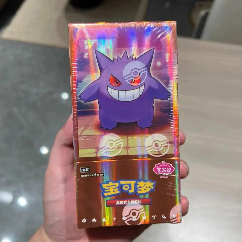 100% Original Pkm TCG Scarlet & Violet Gem Pack VOL.3 Card Game Simplified Chinese Gengar Exclusive Trading Cards Official Gifts