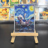 Van Gogh Museum Pokemon Cards PTCG Anime Pikachu Mew Charizard Eevee RARE Self Made Single Cards Classic Game Anime Cards Gift