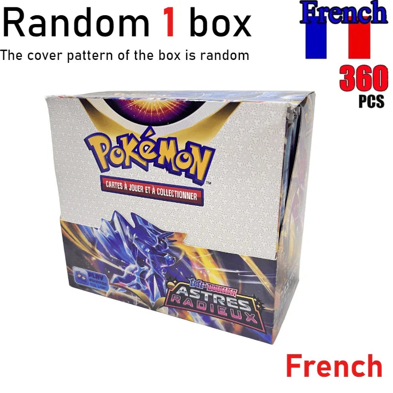 (French Version)360Pcs Pokémon Scarlet & Violet 151 Prismatic Evolutions Booster Packs Battle Trading Game Cards Children Gift