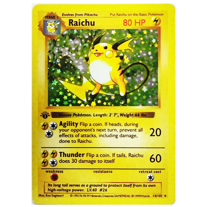 Pokemon Collection Cards 1996 1st Edition Flash Cards Charizard Blastoise DIY Game PTCG Game Anime Self Made Cards Gift Toys