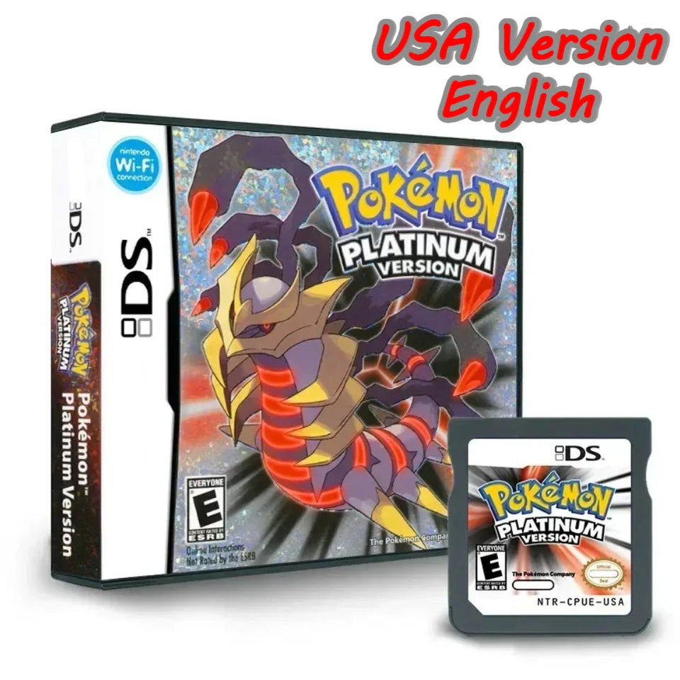 Pokemon Game Card Pocket Monster Single Card Box Game Game Cartridge Card Video Game for DS NDS 3DS 3DS NDSLHandheld Player