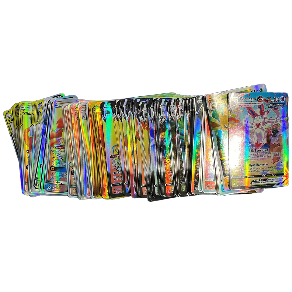 Pokemons French/English/German/Korean/Spanish Cards Pokemons Card GX VMax VMAX  V TT Pikachu Anime Battle Collect Cards Gift