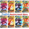 4 Pack Pokemon Cards 151 Team up Sun & Moon Thunder English Trading Card Game Evolutions Booster Collectible Kids Toys Gifts