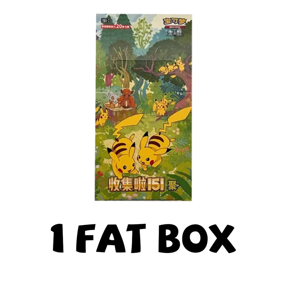 100% Genuine Pokemon PTCG Trading Cards Collected 151 Vol.4 Supplementary Pack 151 Gather Booster Box Set Collection Card Gifts