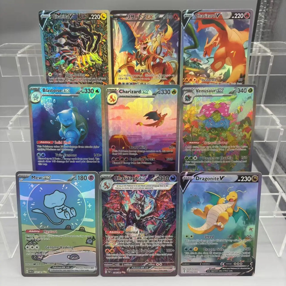 DIY PTCG Collection Cards Charizard Blastoise Venusaur ex Giratina Self Made Single Card Classic Game Anime Card Gift Toy