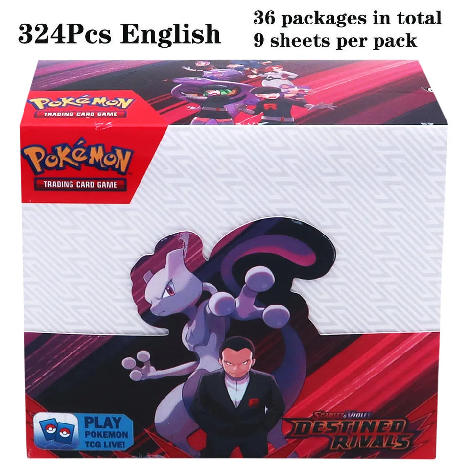324Pcs/box Pokemon TCG: Shining Fates Booster Box Collectible Trading Pokemon Card Game Child Gift Board game Surging Prismatic