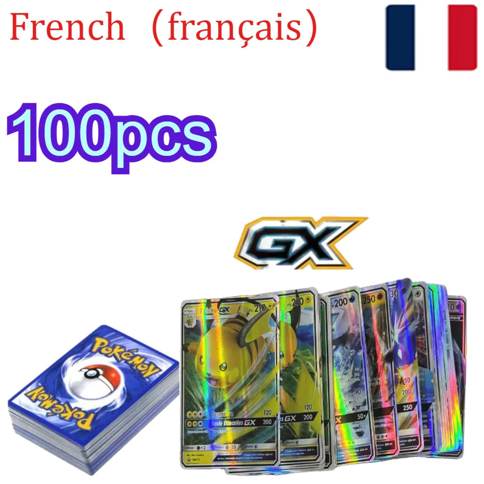 54-200Pcs Pokemons French English German Korean Spanish Cards Pokemons Card Charizard Pikachu GX V VSTAR VMAX Battle Game Cards